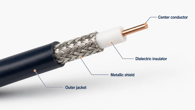  coaxial cable RF structure