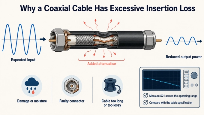Excessive Signal Loss or Insertion Loss