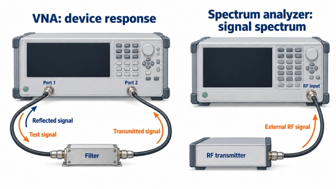  network analyzer vs spectrum analyzer