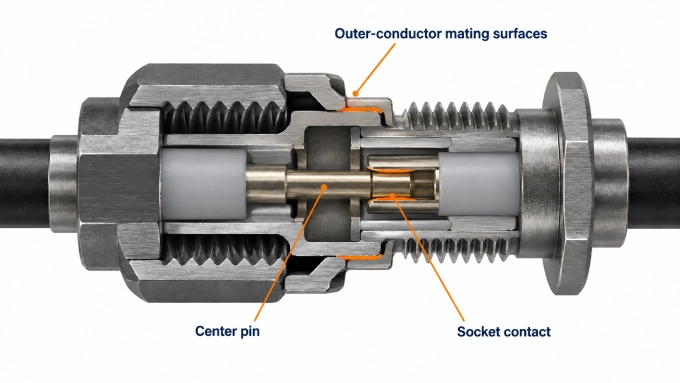 SMA connector contact degradation