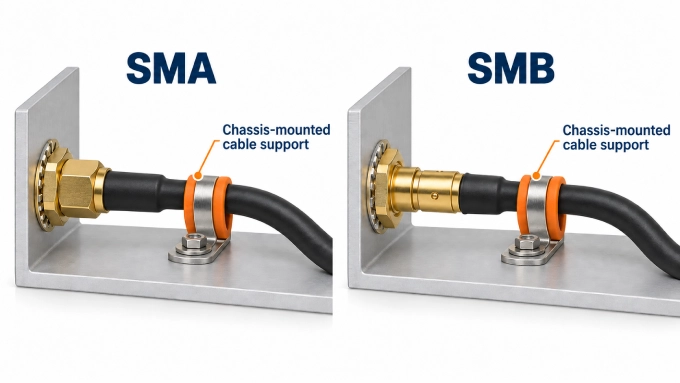 SMA vs SMB connector vibration resistance