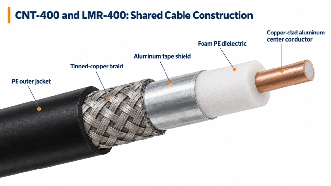 CNT-400 and LMR-400 construction