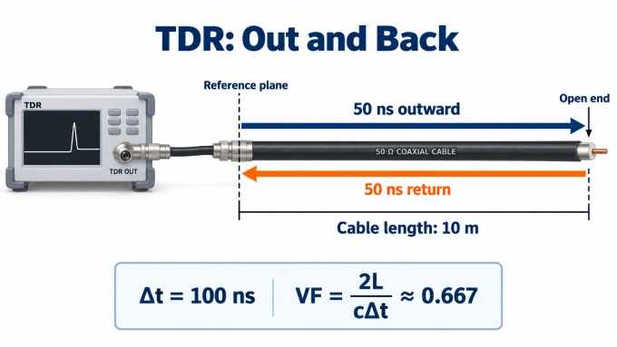 How to Measure Coaxial Cable Velocity Factor with a TDR