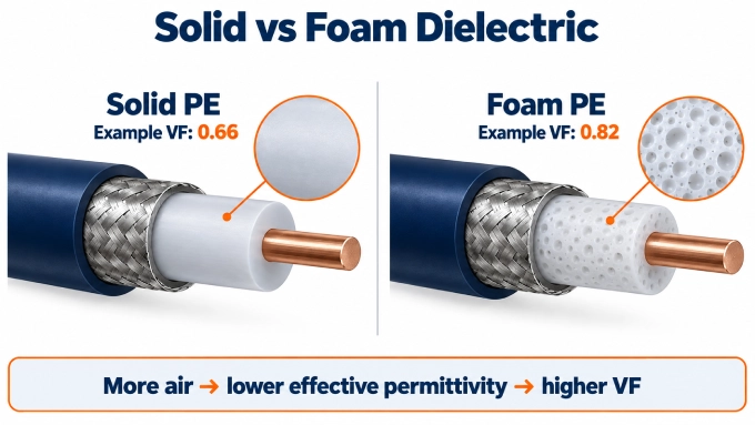 Why dielectric’s material and construction change velocity factor