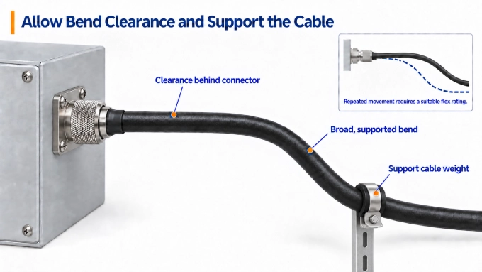 CNT-400 and LMR-400 bend radius and cable support